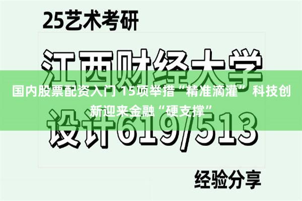 国内股票配资入门 15项举措“精准滴灌” 科技创新迎来金融“硬支撑”