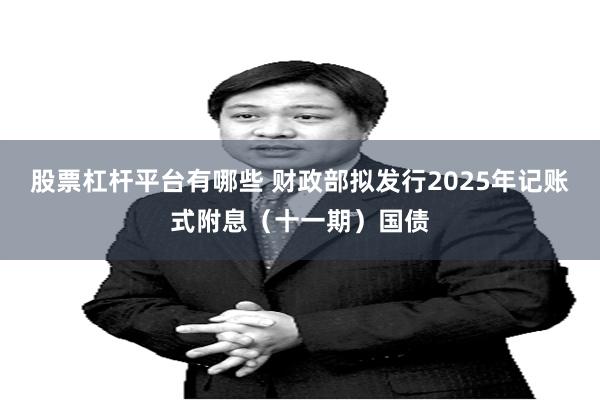 股票杠杆平台有哪些 财政部拟发行2025年记账式附息（十一期）国债